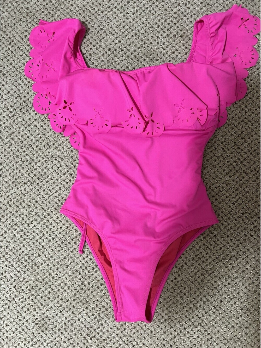 ONE PIECE HOT PINK BATHING SUIT FROM COLOMBIA BRNAD NEW WITH TAGS (L)